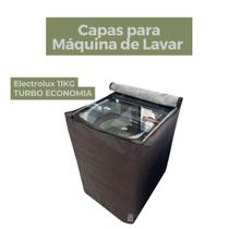 Capa lavadora electrolux 11kg turbo economia impermeável flex - Capas Flex