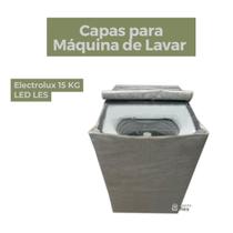 Capa lavadora electrolux 15kg led les impermeável flex
