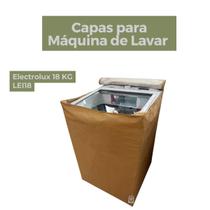 Capa lavadora electrolux 18kg lei18 impermeável flex