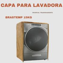 Capa lavadora frontal brastemp 15kg transparente flex