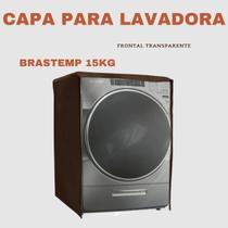 Capa lavadora frontal brastemp 15kg transparente flex - Capas Flex