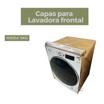 Capa lavadora frontal midea 11kg transparente flex