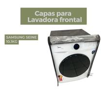 Capa lavadora frontal samsung seine 10.1kg transparente flex - Capas Flex