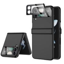 Capa LEIAU Full Cover Hinge para Samsung Z Flip 4 - Preta