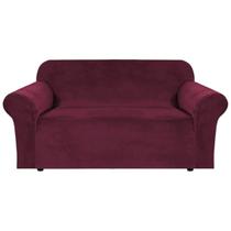 Capa Loveseat H.VERSAILTEX Stretch Velvet Burgundy 148-183 cm
