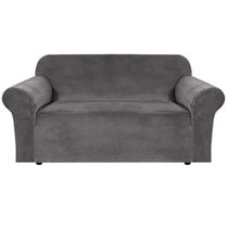 Capa Loveseat H.VERSAILTEX Stretch Velvet Grey 148-183 cm