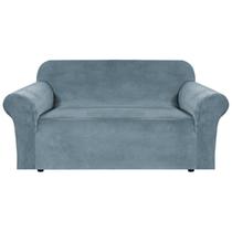 Capa Loveseat H.VERSAILTEX Stretch Velvet Stone Blue