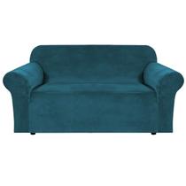 Capa Loveseat H.VERSAILTEX Stretch Velvet Ultra Thick Teal
