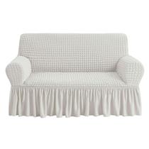 Capa Loveseat NICEEC Ivory de alta elasticidade e durável