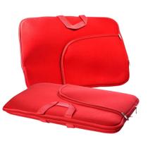 Capa Luva Case Notebook 17 Pol Vermelha com Bolso Kit 2 Peças