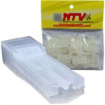 Capa luva isolante para terminal femea 2,8 mm encaixe com trava espada kit com 100 unidades Capa luva isolante para terminal femea 2,8 mm encaixe com trava espada kit com 100 unidades