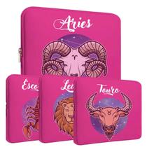 Capa Luva protetora Rosa para notebook ou tablet de até 15 Polegadas personalizadas com Signos Capa Luva protetora Rosa para notebook ou tablet de até 15 Polegadas personalizadas com Signos