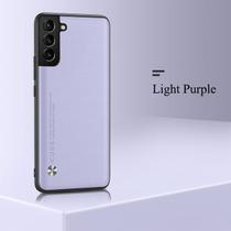 Capa Luxo de Couro PU para Samsung Galaxy S22 Ultra - Lilás