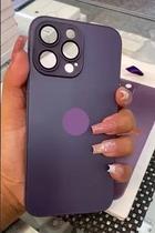 Capa Luxo Glass Case Compatível com iPhone 14 Pro Max Com Magsafe Vidro Temperado Capa Luxo Glass Case Compatível com iPhone 14 Pro Max Com Magsafe Vidro Temperado