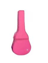 Capa Luxo para Violão Clássico Acolchoada Rosa JPG