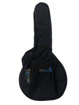 Capa Luxo Premium p/Banjo Via Som c/ Bolso frontal cor preta