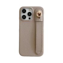 Capa Luxuosa De Couro Com Alça De Pulso Com Padrão Lichee Para iPhone 15 14 13 12 11 pro Max Fashion