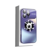 Capa Luxuosa Metálica Fosca De Titânio Para iPhone pro Max plus Com Proteção De Lente De Câmera Em