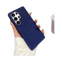 Capa Luxuosa Para Samsung S25 S24 S23FE S22 Ultra plus Com Dissipação De Calor, Respirável,