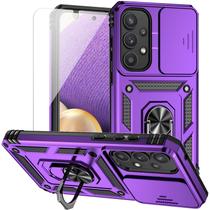 Capa M MAIKEZI para Samsung Galaxy A35 5G roxa de camada dupla Capa M MAIKEZI para Samsung Galaxy A35 5G roxa de camada dupla