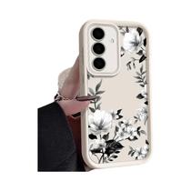 Capa Macia Com Estampa De Flores Para Samsung Galaxy A57 A37 A56 A16 A17 A55 A54 A26 A36 S26 S23 S22