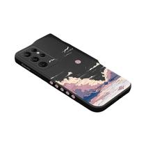 Capa Macia De Anime Com Paisagem Ao Pôr Do Sol Para Samsung Galaxy S23 Ultra S22 plus S21 A32 A52