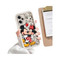 Capa Macia Mickey e Minnie Disney para Xiaomi Redmi Note 12/11/10/9/8/7/K50 - Design Infantil