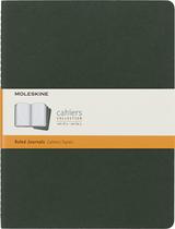 Capa Macia Moleskine Cahier GG Myrtle Green - Conjunto com 3 Unidades