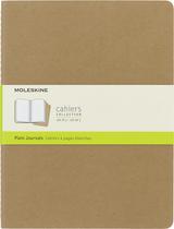 Capa Macia Moleskine Cahier XL Kraft Marrom - Conjunto com 3 Unidades Capa Macia Moleskine Cahier XL Kraft Marrom - Conjunto com 3 Unidades
