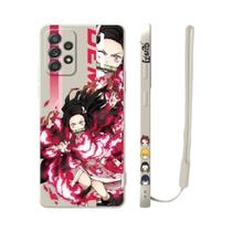 Capa Macia Para Samsung Galaxy Série a Com Design Demon Slayer Para A34 A53 A54 A52 A72 A12 A23 A22