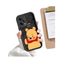 Capa Macia Winnie the Pooh para Xiaomi Redmi Note - Modelos 12, 11, 10, 9, 8, 7, K50, 40, 30, 20 e 12C