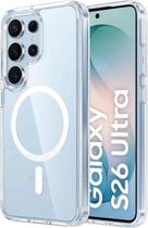 Capa Mag-Safee para Samsung Galaxy S26+ PLUS Capinha Slim Premium com Proteção de Câmera Magnetica Clear Case Transp