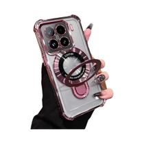 Capa Magnética À Prova De Choque Para Xiaomi 15T Pro, Capa Transparente De Silicone Macio Com