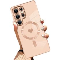 Capa Magnética AIGOMARA para Samsung Galaxy S25 Ultra - Rosa