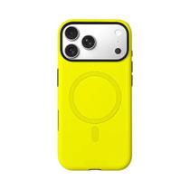 Capa Magnética Amarela Fluorescente Para iPhone 17 16 15 14 13 pro Max Plus, Dupla Camada Resistente Capa Magnética Amarela Fluorescente Para iPhone 17 16 15 14 13 pro Max Plus, Dupla Camada Resistente