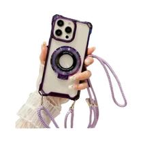 Capa Magnética Antichoque Com Alça Transversal E Anel Para iPhone 17 16 15 14 13 12 11 pro Max X XS Capa Magnética Antichoque Com Alça Transversal E Anel Para iPhone 17 16 15 14 13 12 11 pro Max X XS