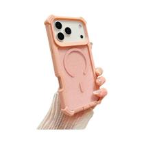 Capa Magnética Antichoque Com Glitter Para iPhone 17 16 15 14 13 12 pro Max Magsafe Transparente