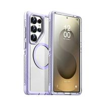 Capa Magnética Antiderrapante Fosca De Silicone E PC Para Carregamento Sem Fio Para Samsung Galaxy