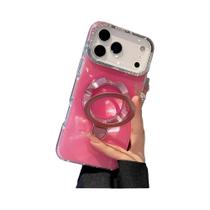 Capa Magnética Brilhante À Prova De Choque Com Suporte Para iPhone 17 16 15 14 13 pro Max