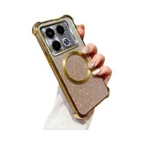 Capa Magnética Brilhante De Carregamento Sem Fio TPU Macia Para Infinix Note 40 pro plus 4G 5G