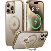 Capa Magnética CASEKOO Titanium para iPhone 15 Pro Max - Suporte Giratório 360°