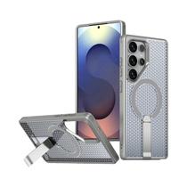 Capa Magnética Com Suporte E Resfriamento Em Colmeia Para Samsung S25 S24FE S23 Ultra plus A56 A55
