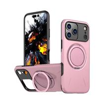 Capa Magnética Com Suporte Para iPhone 17 16E 15 14 plus 13 12 pro Max, Anti-Choque, Capa Para