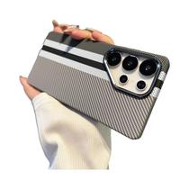 Capa Magnética Com Textura De Fibra De Carbono Para Samsung S25 S24 S23 Ultra Plus, Capa Protetora