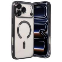 Capa Magnética Compatível com Magsafe para o iPhone 17 Pro Max Proteção Completa nas Lentes das Câmeras e Carregamento por Aproximação Brcshop Capa Magnética Compatível com Magsafe para o iPhone 17 Pro Max Proteção Completa nas Lentes das Câmeras e Carregamento por Aproximação Brcshop