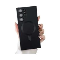 Capa Magnética De Carregamento Sem Fio TPU Macia Para Samsung S25 Edge S24 S23 S22 S21 S20 FE plus - NONE