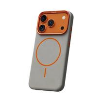 Capa Magnética De Couro Elefante Para iPhone 17 pro Max Com Proteção Total E Carregamento Sem Fio