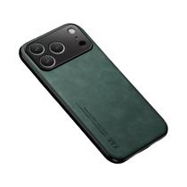 Capa Magnética De Couro Para Apple iPhone 17 16 15 14 13 pro Max 16e Com Placa De Metal - NONE