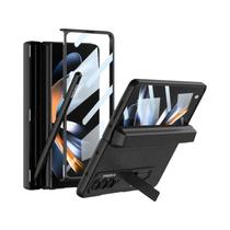 Capa Magnética De Couro Para Samsung Galaxy Z Fold 5 4 3 5G Com Suporte Para Caneta E Proteção - LC.IMEEKE