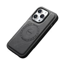 Capa Magnética De Couro Vintage Para iPhone 16 15 14 13 12 pro Max Plus, Capa Macia Anti-Impacto